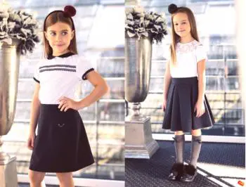 Školní sukně: Všechny trendy módních výrobků na fotografii